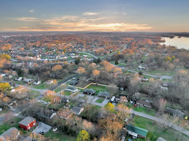 an aerial view of a city