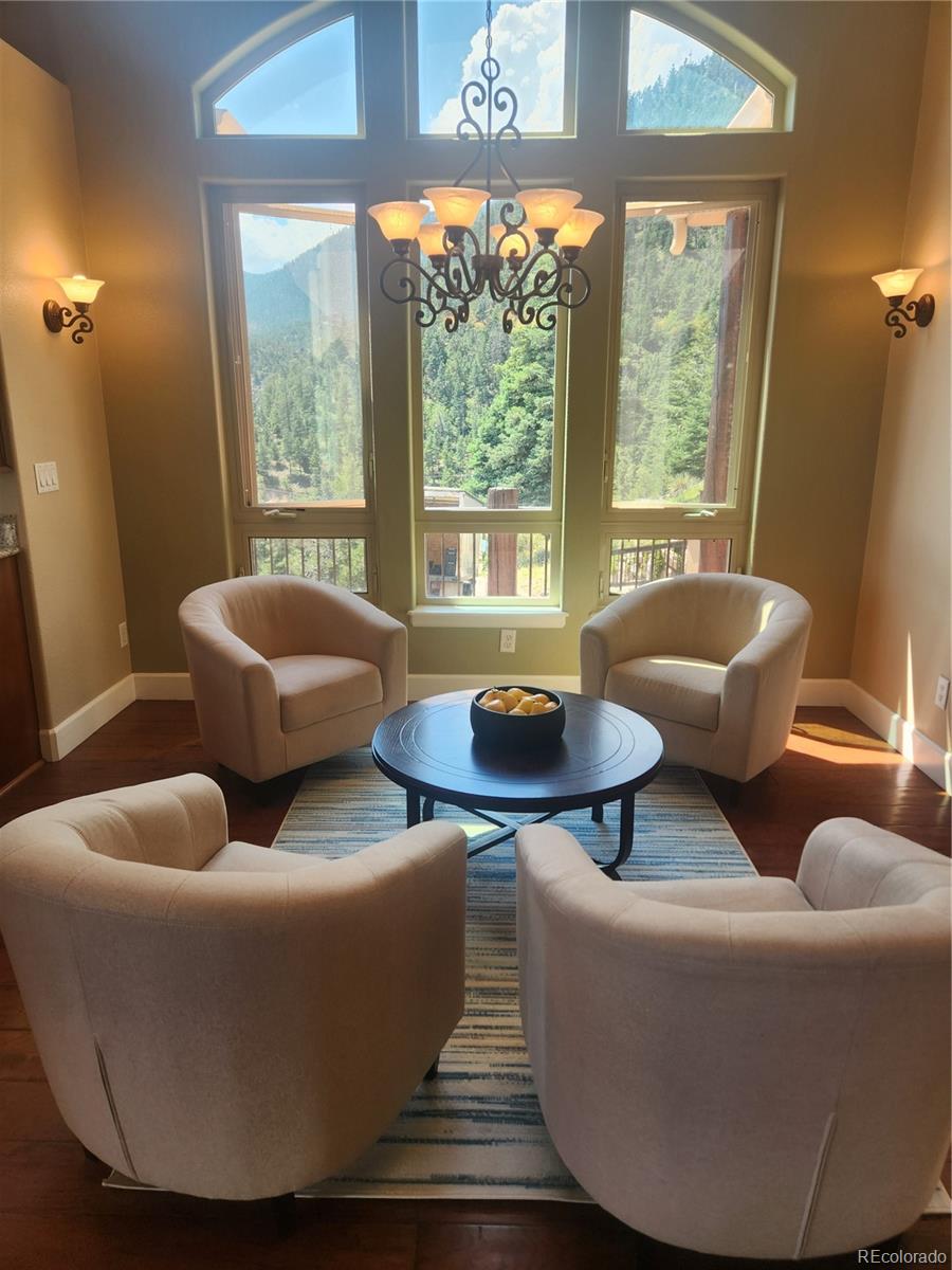 570 Upper Vista Road Manitou Springs, CO 80829 - Photo 11 of 36 a living room with furniture and a window