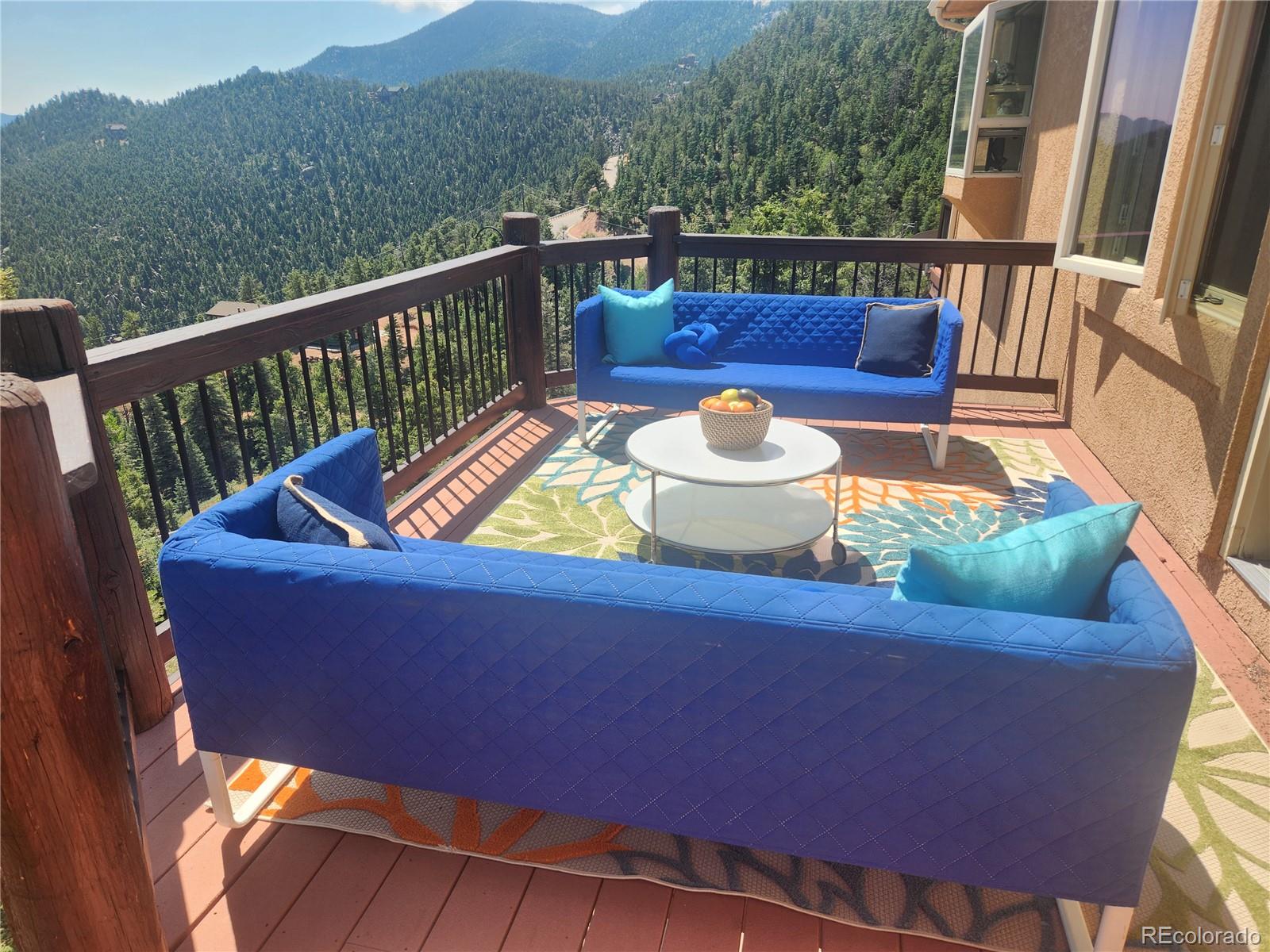 570 Upper Vista Road Manitou Springs, CO 80829 - Photo 13 of 36 a view of a chairs and table in the roof deck