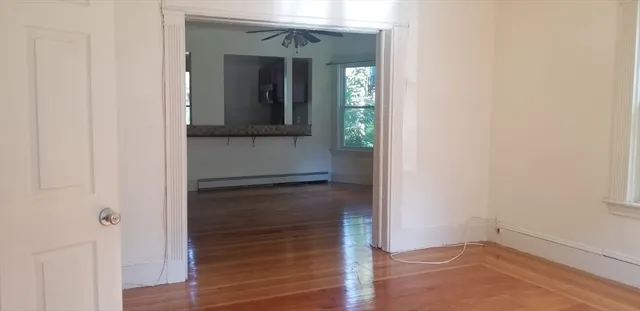 wooden floor in a gallery