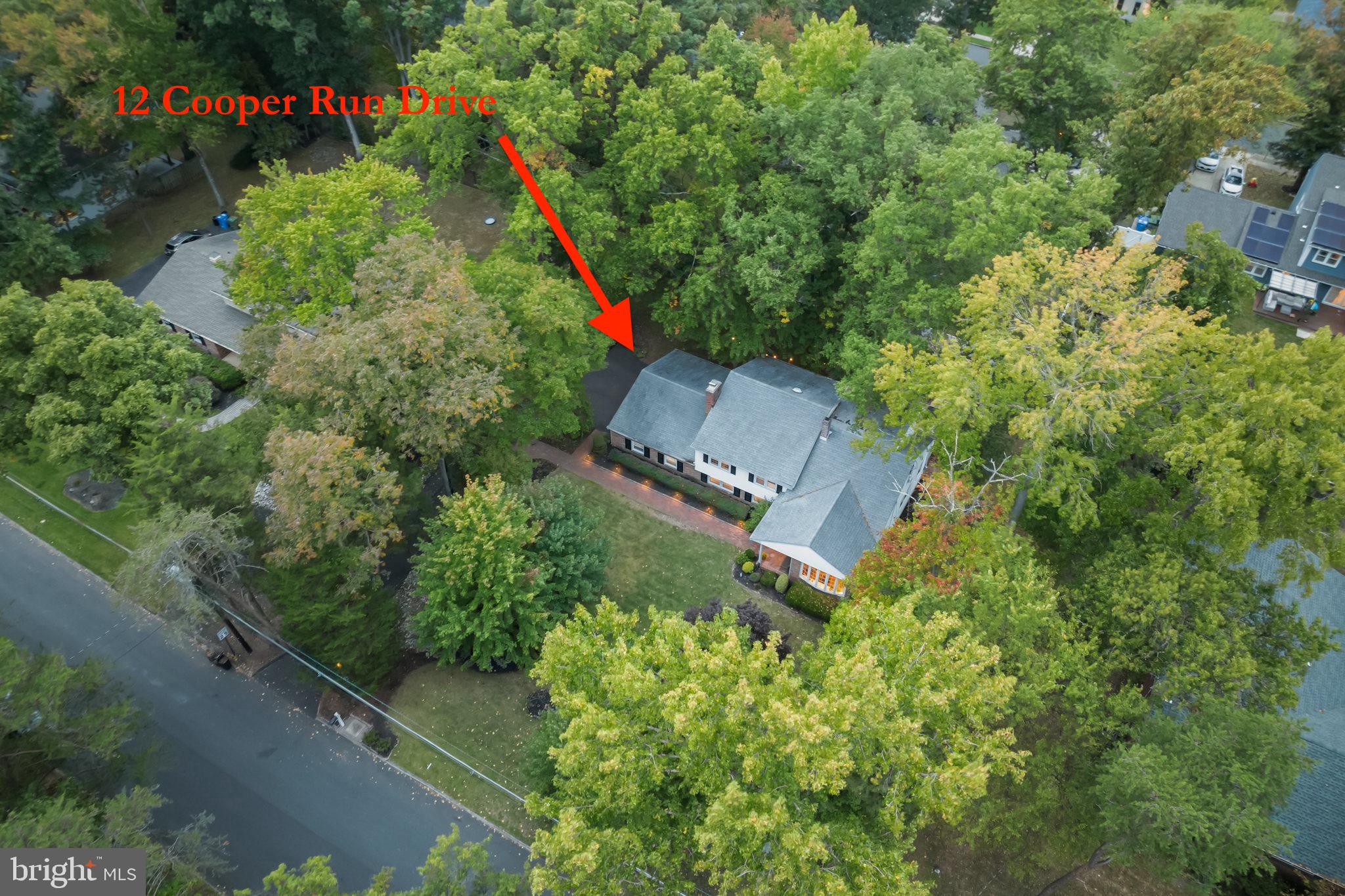 12 Cooper Run Drive Cherry Hill, NJ 08003 - Photo 49 of 50 an aerial view of a house with a yard and outdoor seating