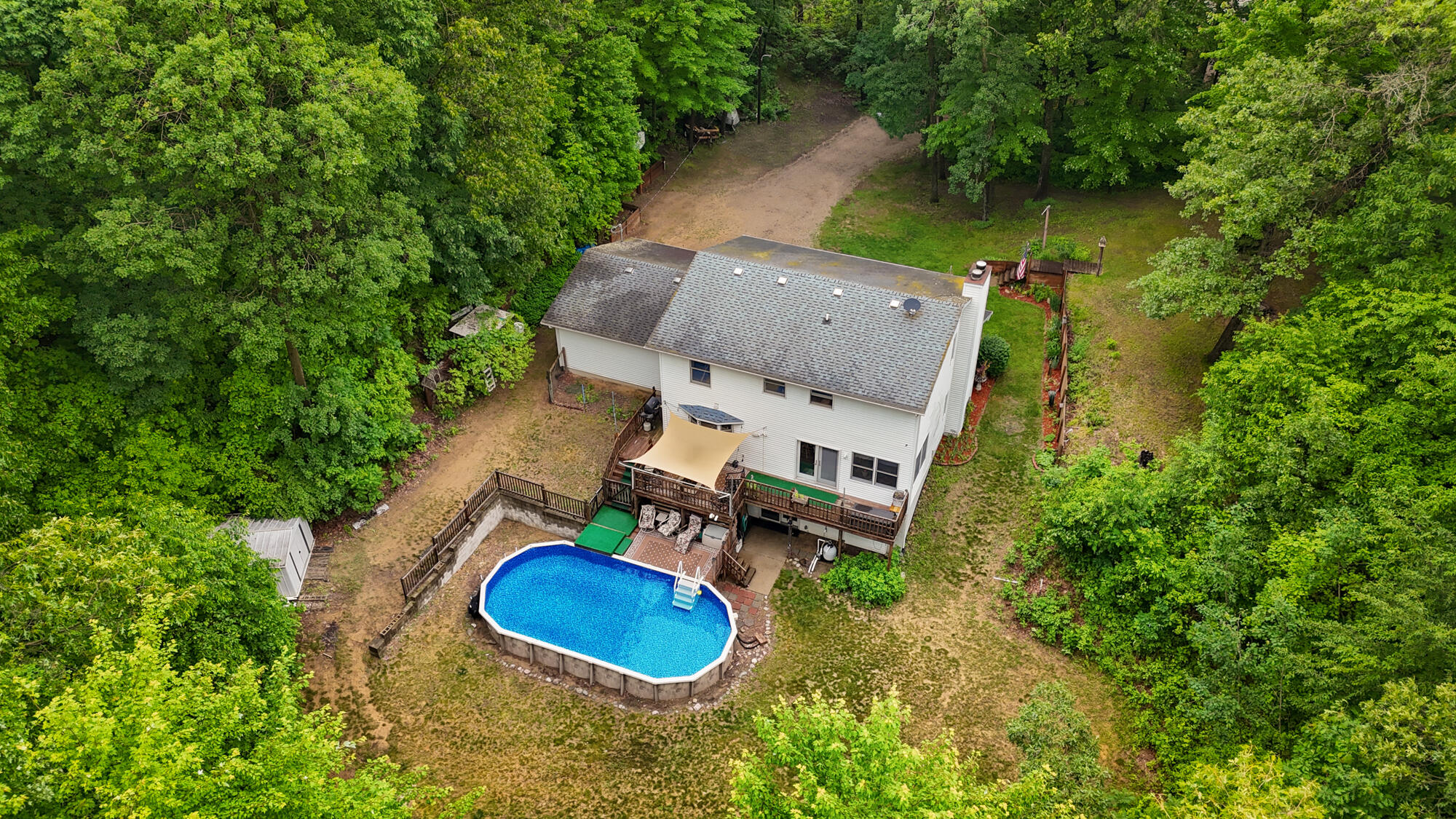 21537 Kendaville Road Pierson, MI 49339 - Photo 48 of 52 Drone