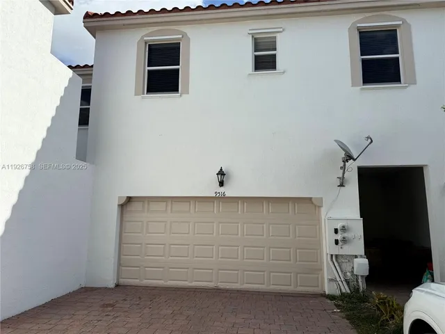 a view of a car garage