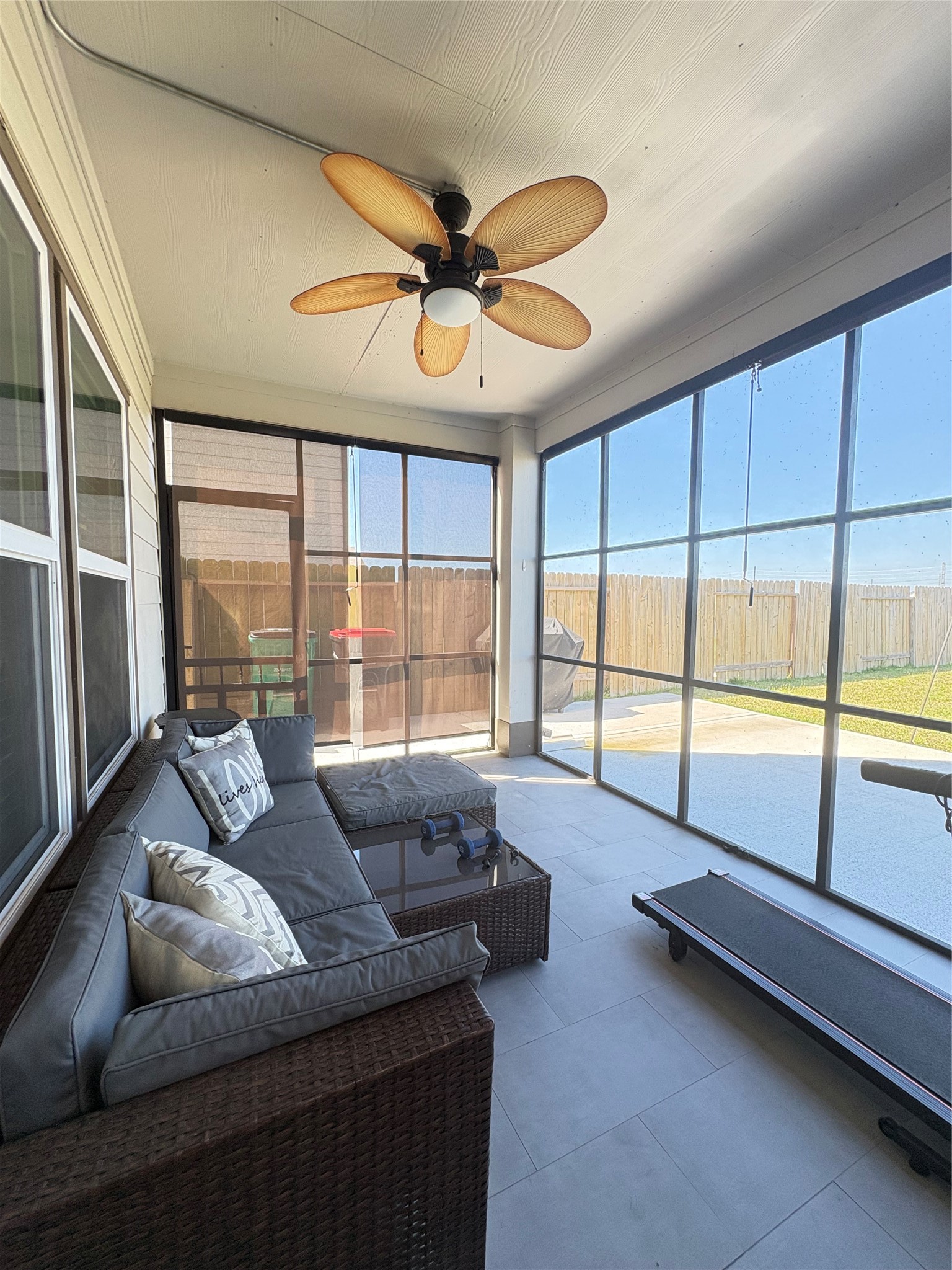 1239 Marvista Lane Rosharon, TX 77583 - Photo 14 of 50 a living room with couches and floor to ceiling window