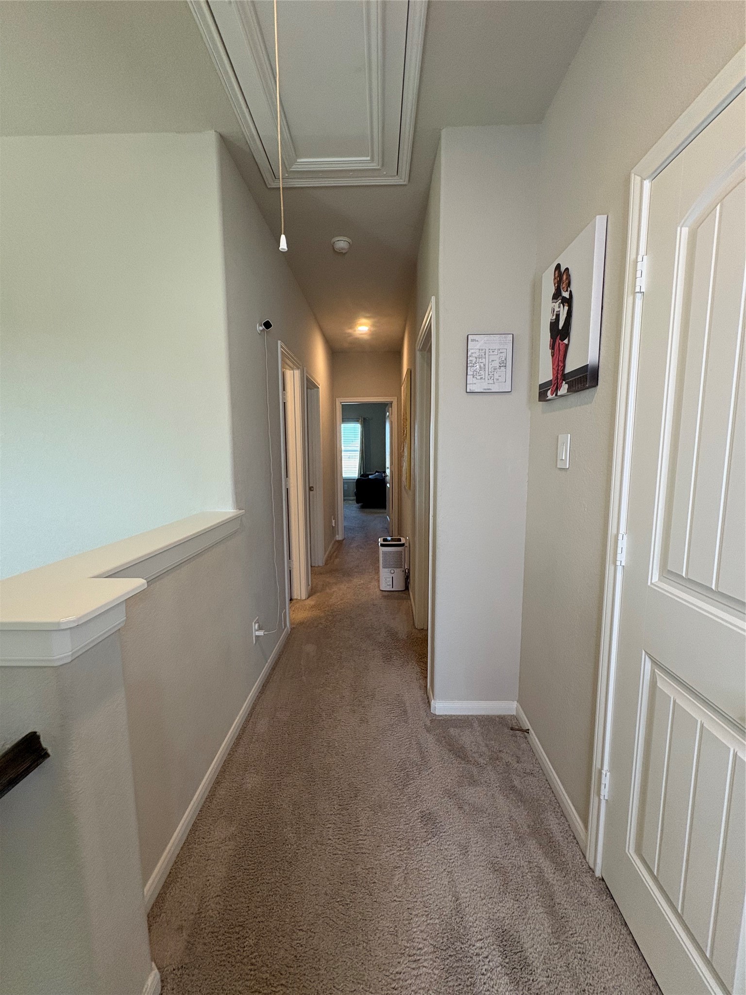 1239 Marvista Lane Rosharon, TX 77583 - Photo 37 of 50 a view of a hallway with wooden shelves and closet