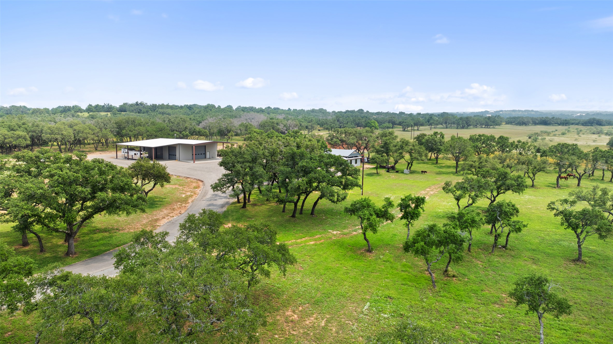 3431 Klett Ranch Road Johnson City, TX 78636 - Photo 19 of 33 Aerial view of sparsely populated area