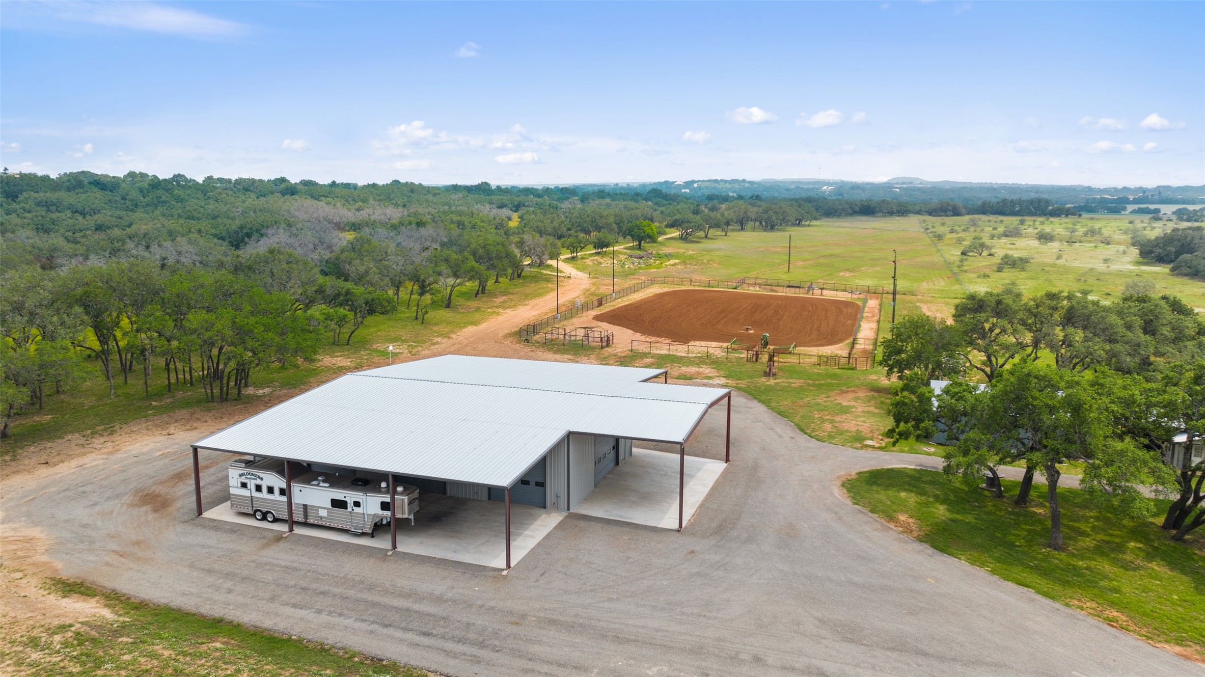 3431 Klett Ranch Road Johnson City, TX 78636 - Photo 4 of 33 Aerial view of sparsely populated area
