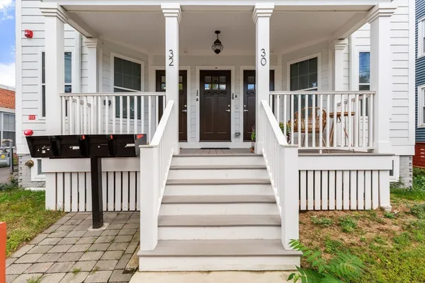 a view of a house with a balcony