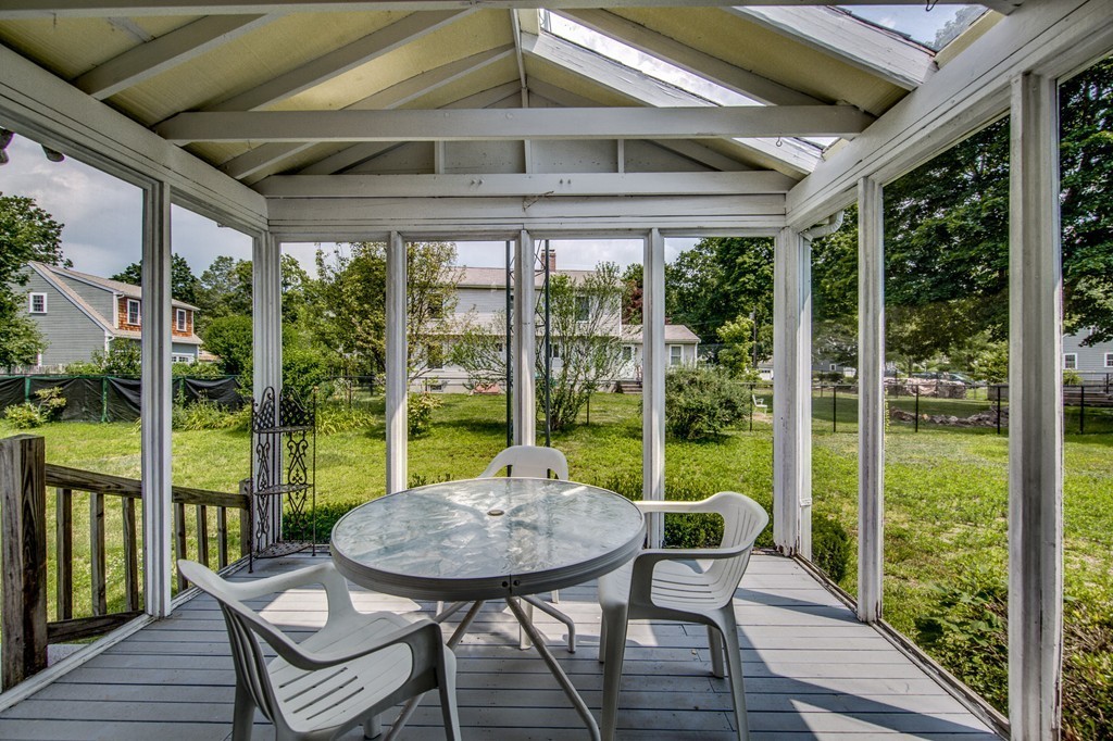 21 Putnam Road Bedford, MA 01730 - Photo 18 of 21 a view of a porch with furniture and wooden floor