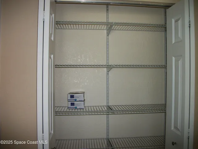 a close view of closet