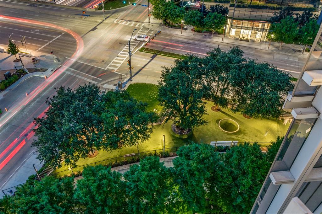 1918 Olive Street, Unit 701 Dallas, TX 75201 - Photo 33 of 40 an aerial view of a house with a yard