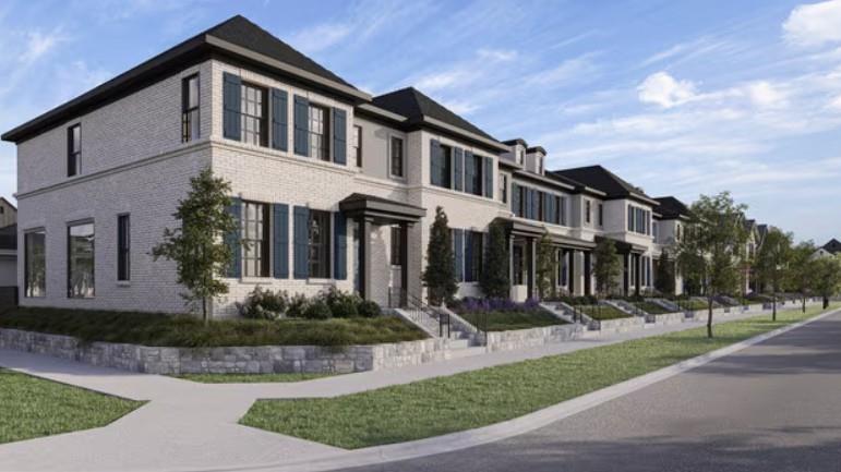 3591 Oxenfree Boulevard, Unit 3537 Frisco, TX 75035 - Photo 2 of 17 a front view of a house with garden