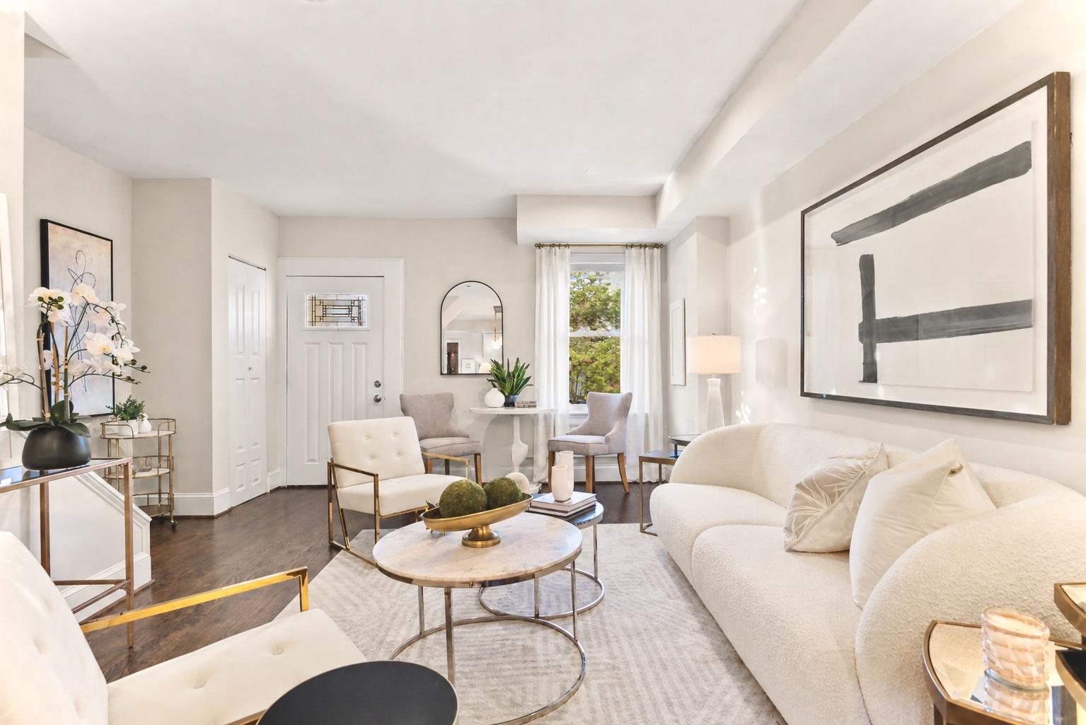 1627 Montello Avenue Northeast Washington, DC 20002 - Photo 4 of 15 a living room with furniture and a large window