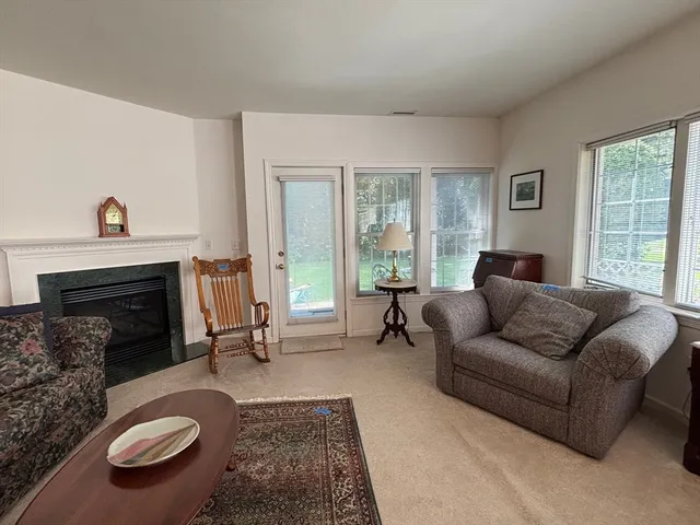 a view of a hallway with workspace