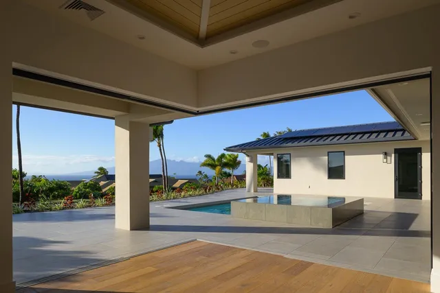 a house view with a outdoor space