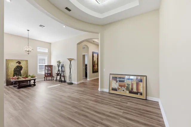 a view of a livingroom with a couch