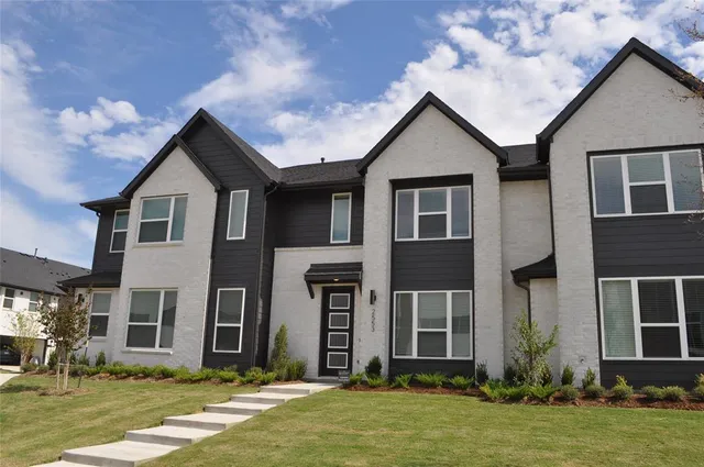 a front view of house with yard