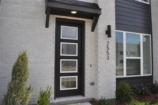 a view of front door of house