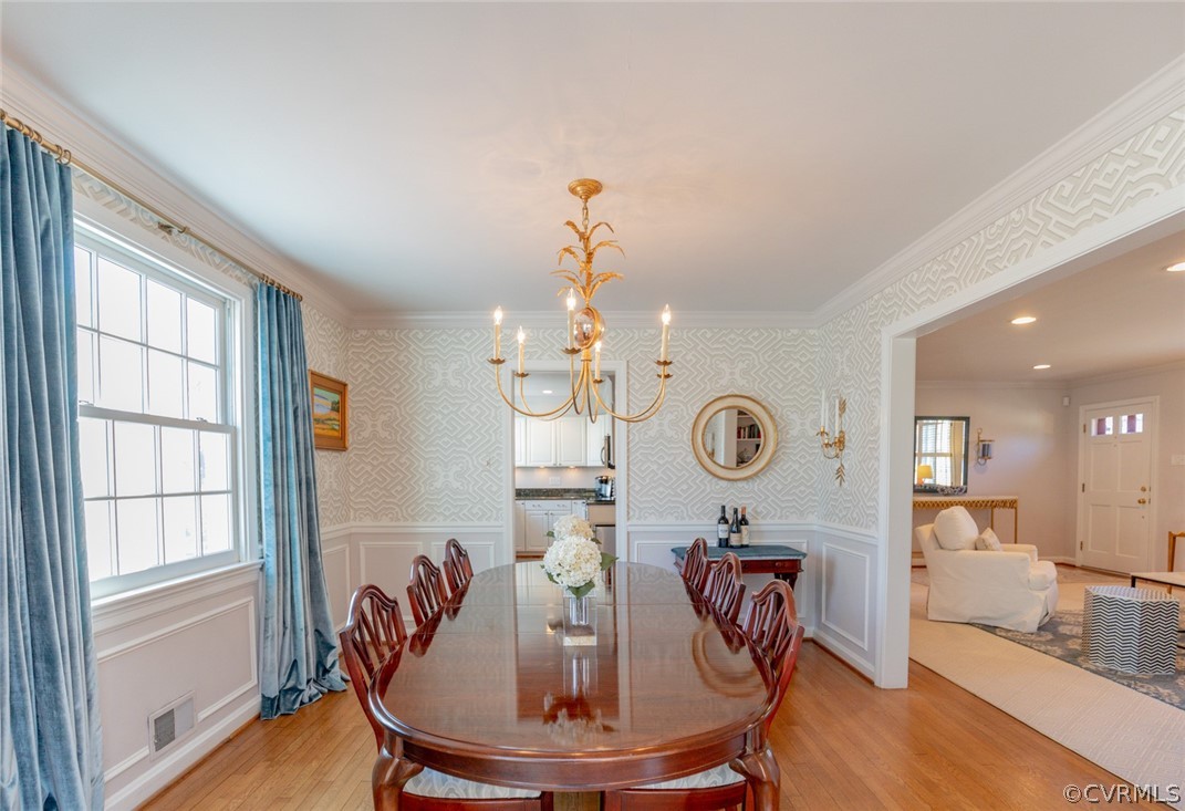 227 Gun Club Road Richmond, VA 23221 - Photo 11 of 34 View of the dining room looking toward the kitchen