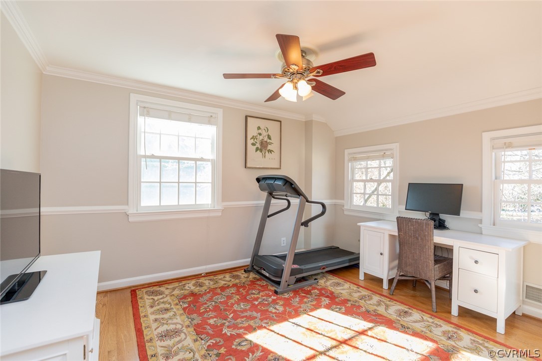 227 Gun Club Road Richmond, VA 23221 - Photo 21 of 34 Bedroom Two on the second level has crown molding,