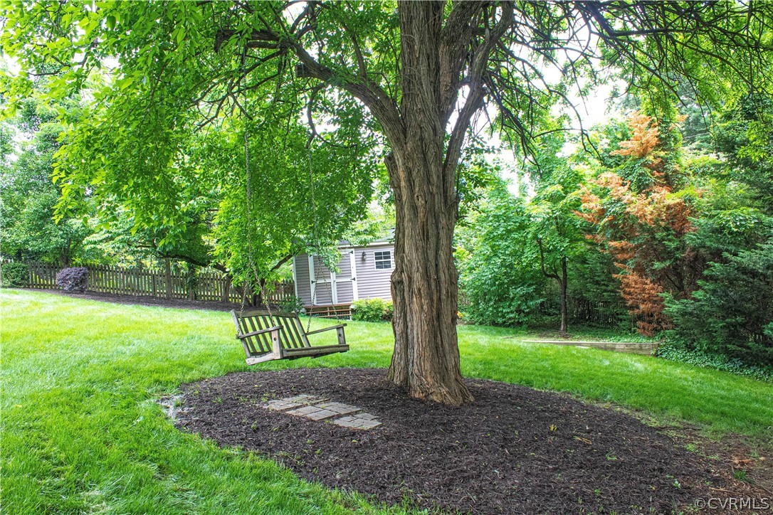 227 Gun Club Road Richmond, VA 23221 - Photo 33 of 34 The rear yard is fully fenced with mature landscap