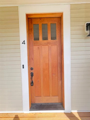 a view of front door