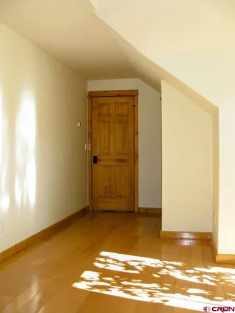 a view of a room with an empty space