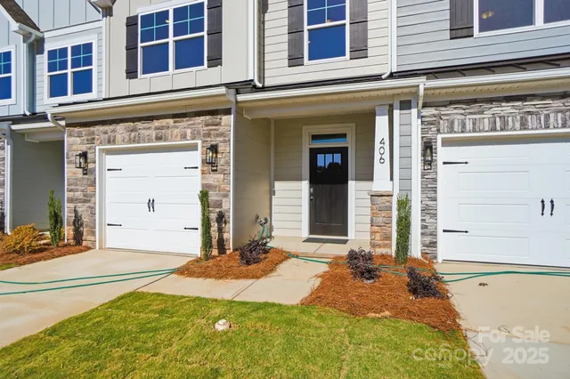 a front view of a building