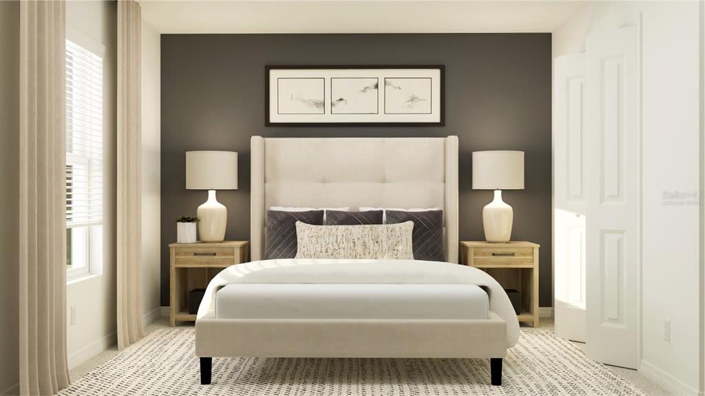 3094 Totem Road Eagle Lake, FL 33839 - Photo 15 of 26 a bedroom with a bed and a night stand