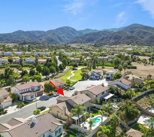 a view of city and mountain