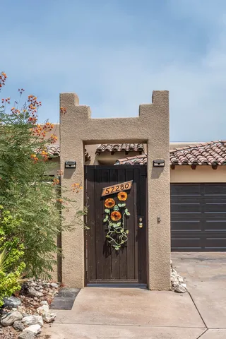 a view of a entryway door of the house