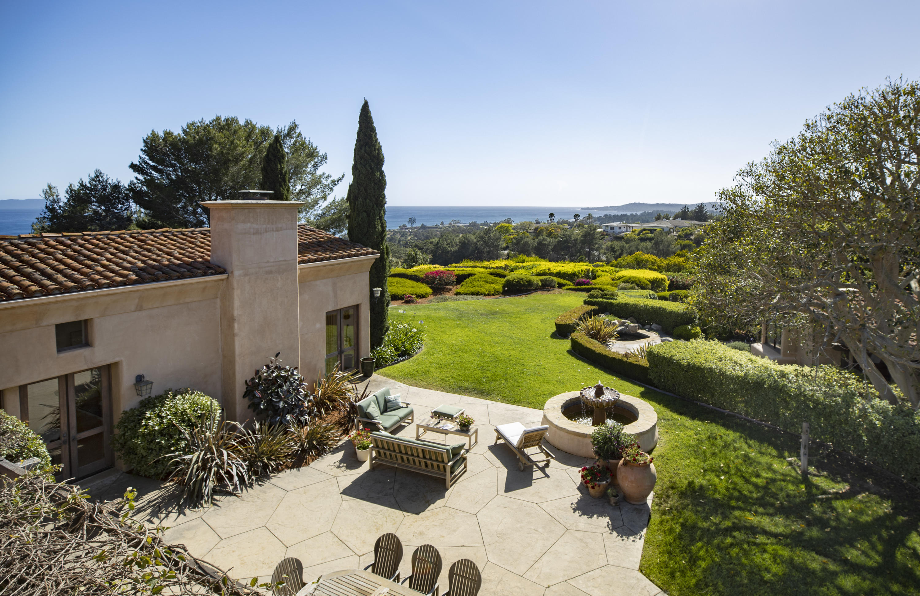 2250 Ortega Ranch Road Summerland, CA 93067 - Photo 2 of 28 a view of a backyard with garden and patio