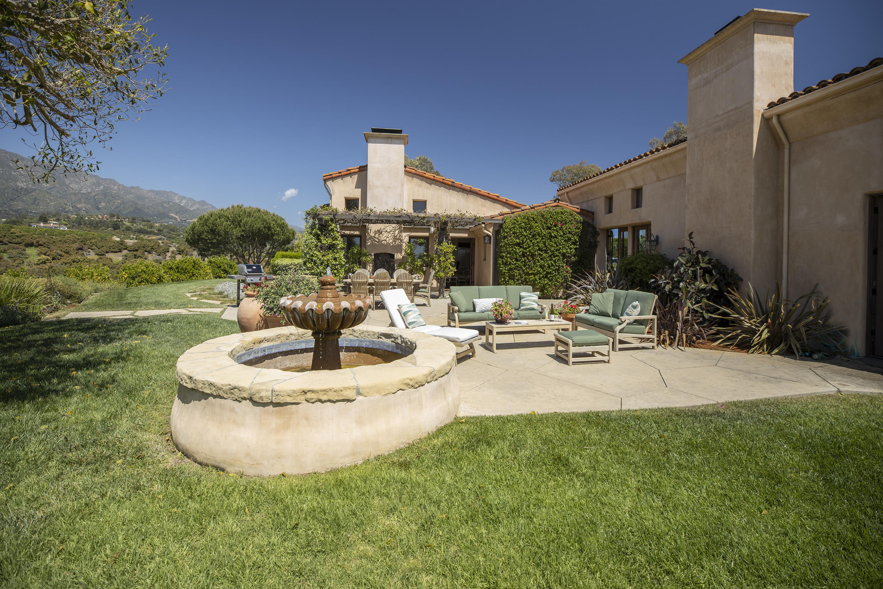 2250 Ortega Ranch Road Summerland, CA 93067 - Photo 24 of 28 a view of a backyard with sitting area