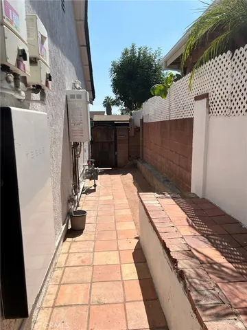 a view of storage and utility room