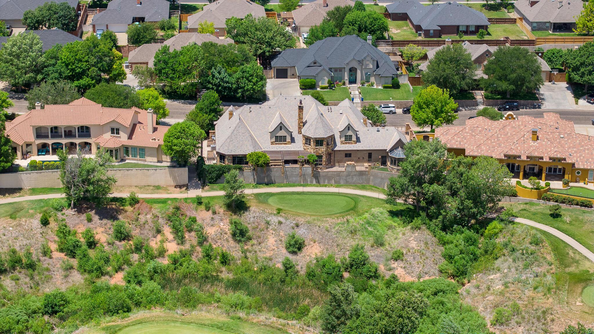 18 Cypress Point Amarillo, TX 79124 - Photo 88 of 95 an aerial view of residential houses with outdoor space and swimming pool