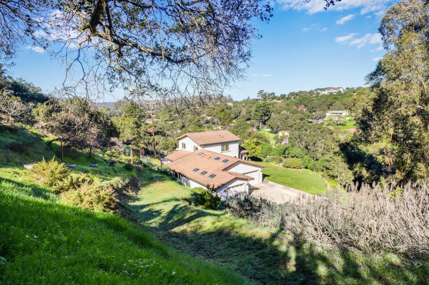 17920 Berta Canyon Road Salinas, CA 93907 - Photo 33 of 36 a aerial view of a house with a yard
