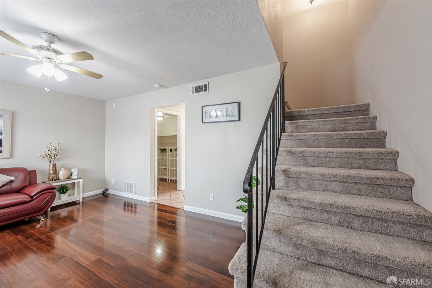 4346 Solano Way Union City, CA 94587 - Photo 16 of 40 a view of entryway and hall with wooden floor