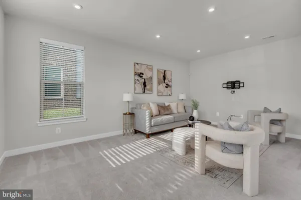 a view of balcony with wooden floor