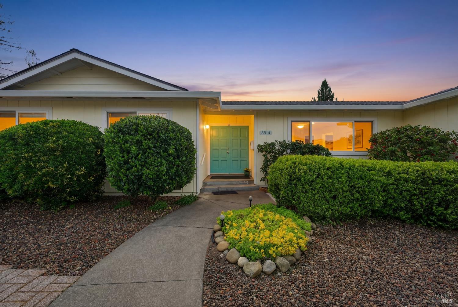 5514 Mulberry Drive Santa Rosa, CA 95409 - Photo 1 of 1 a front view of a house with garden