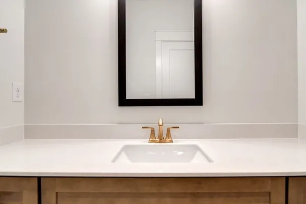 a close view of sink