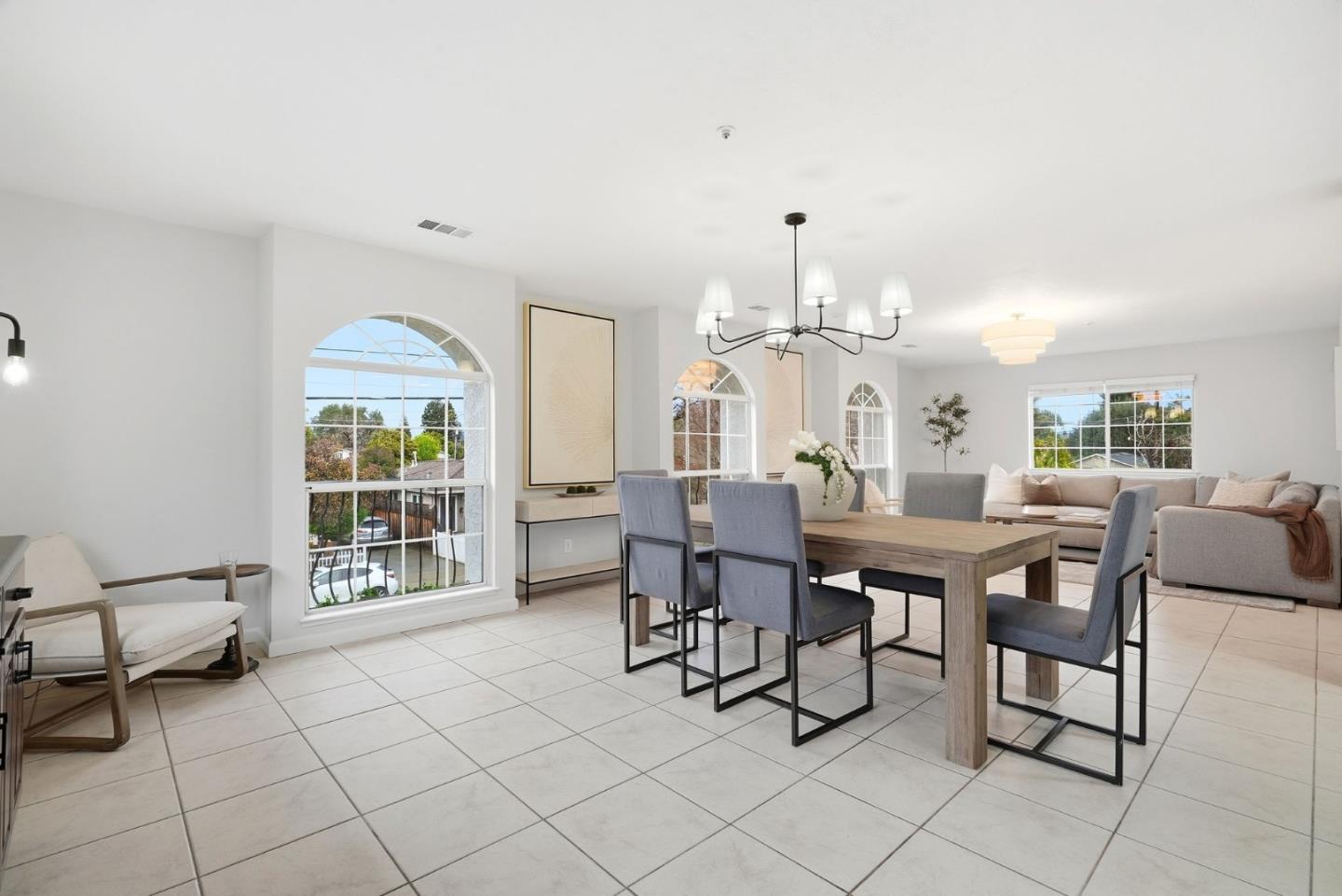 320 Angel Avenue Sunnyvale, CA 94086 - Photo 4 of 47 a view of a dining room with furniture and chandelier