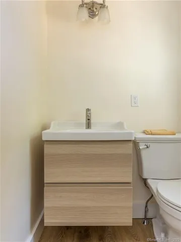 a close view of closet