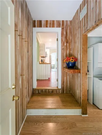 a view of a entryway of a house