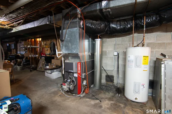 a view of a storage room with washer and dryer