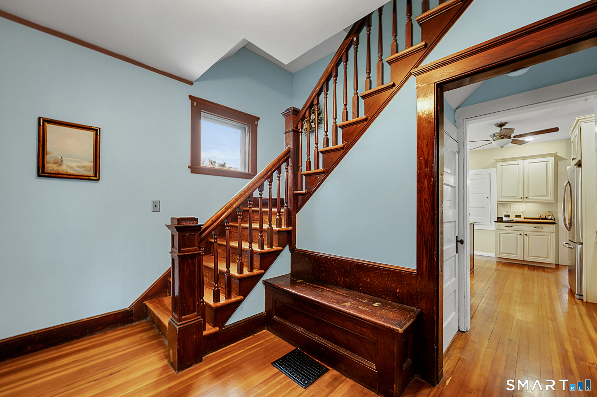412 Reservoir Avenue Meriden, CT 06451 - Photo 4 of 32 a view of an entryway with wooden floor and a front door