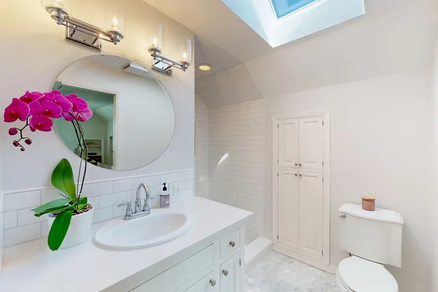 a view of a patio with a yard