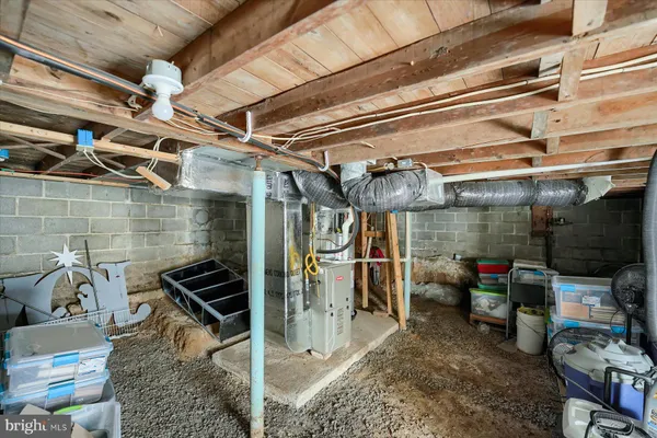 a view of storage and utility room