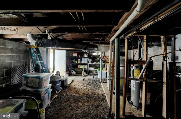 a view of store room with wooden floor