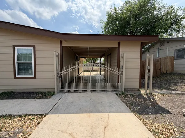 a front view of a house