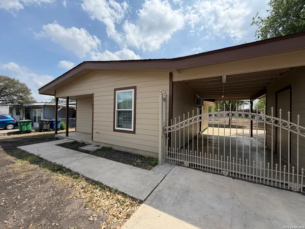 a front view of a house